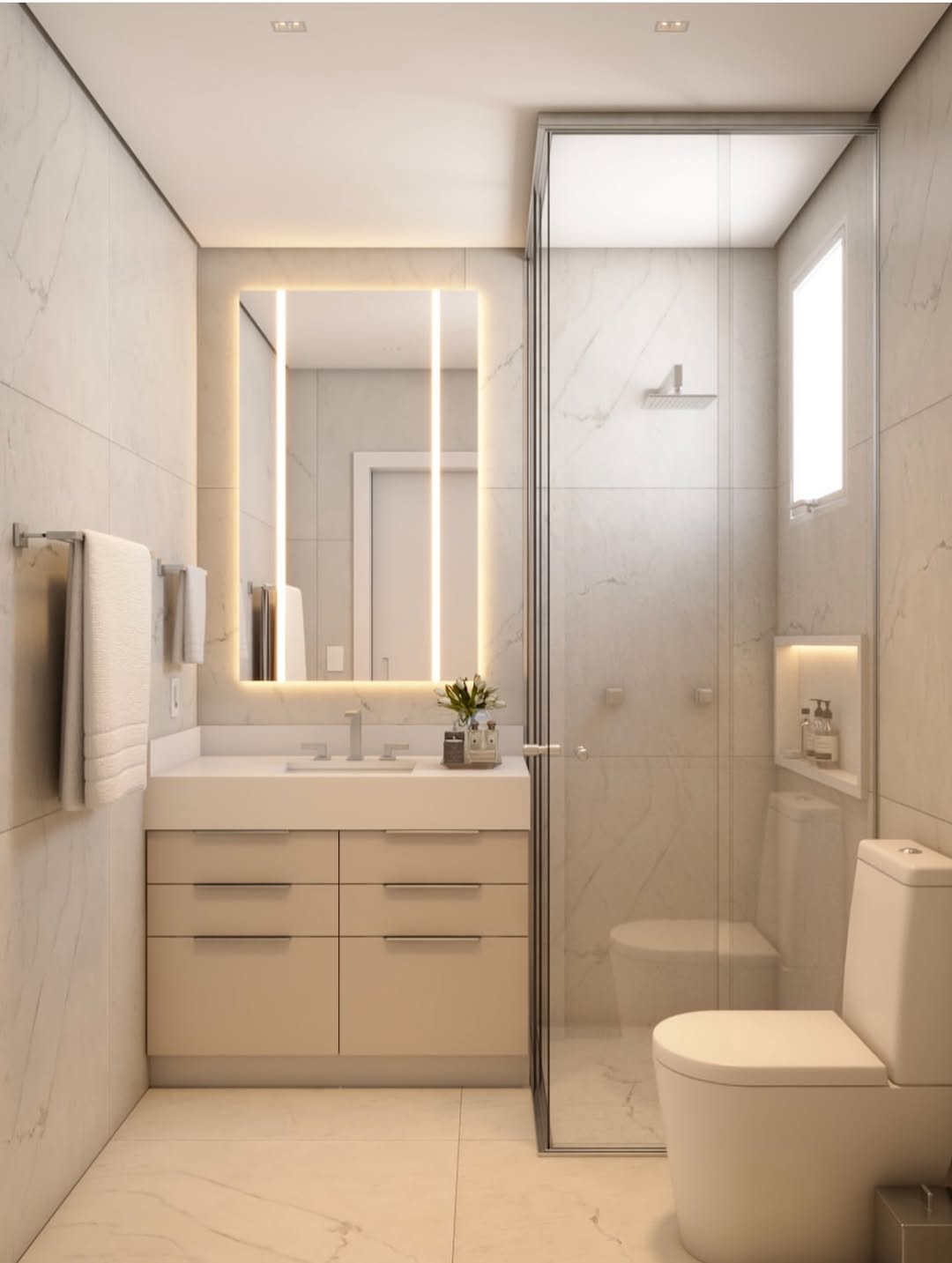 Banheiro Contemporâneo: Elegância em Cada Detalhe